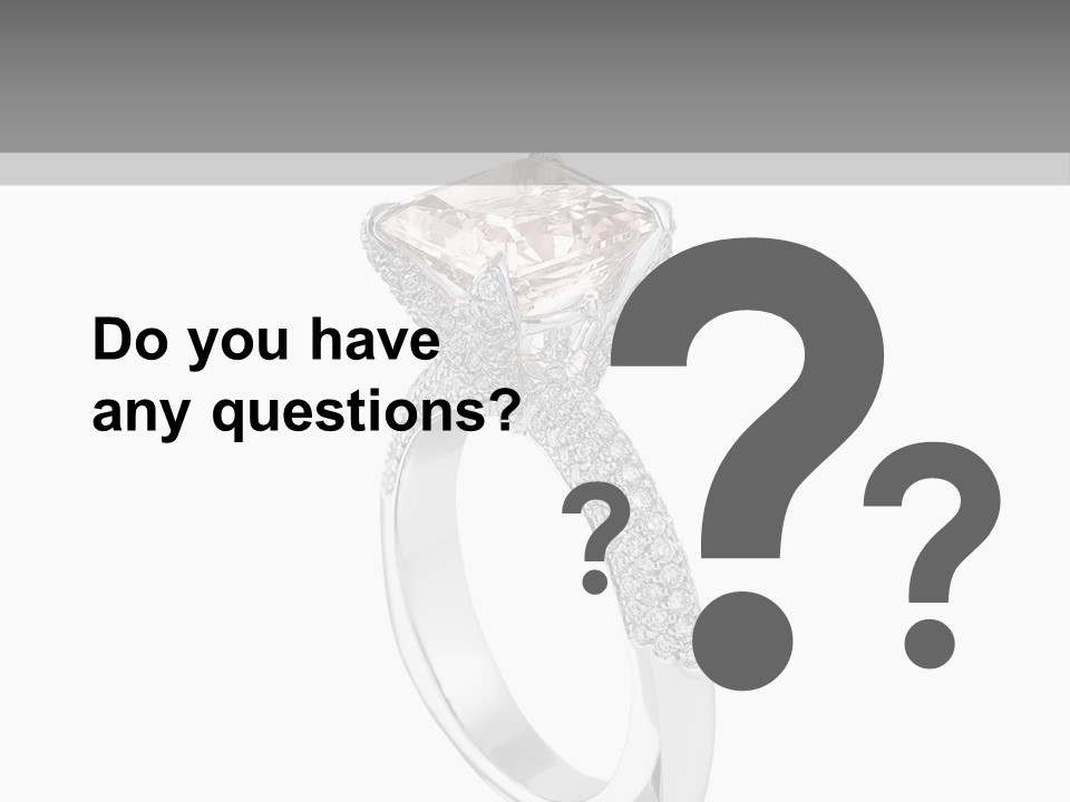 A Ring With A Pink Diamond On It PowerPoint Template