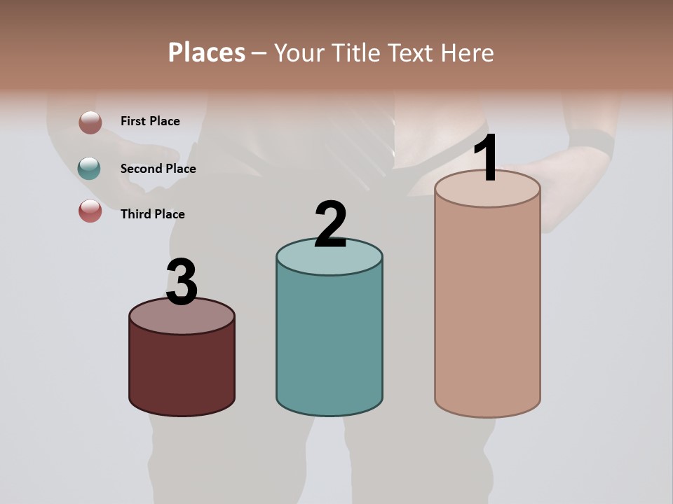 A Man Wearing A Tie With His Hands On His Hips PowerPoint Template