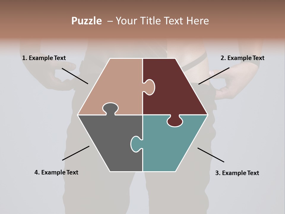 A Man Wearing A Tie With His Hands On His Hips PowerPoint Template