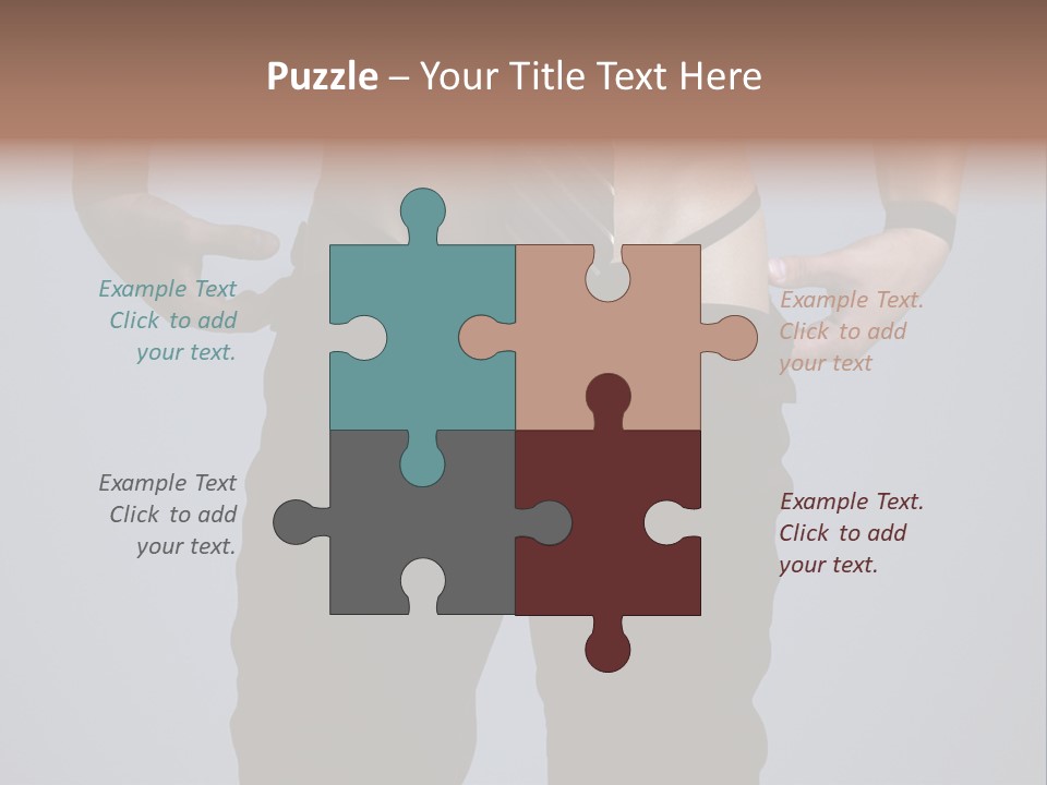 A Man Wearing A Tie With His Hands On His Hips PowerPoint Template