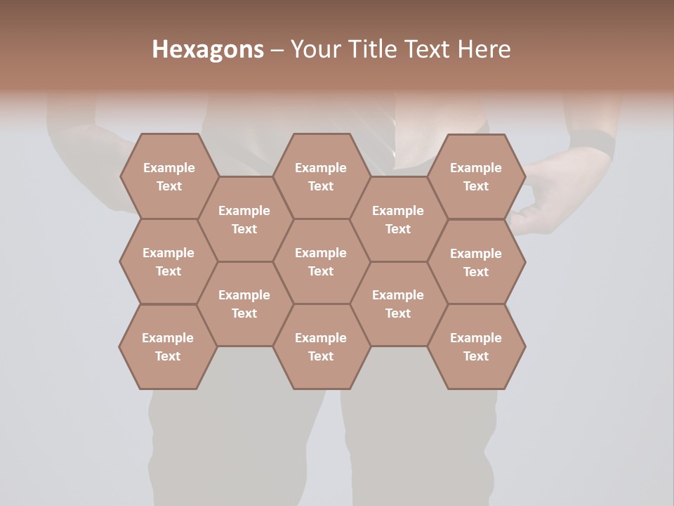 A Man Wearing A Tie With His Hands On His Hips PowerPoint Template