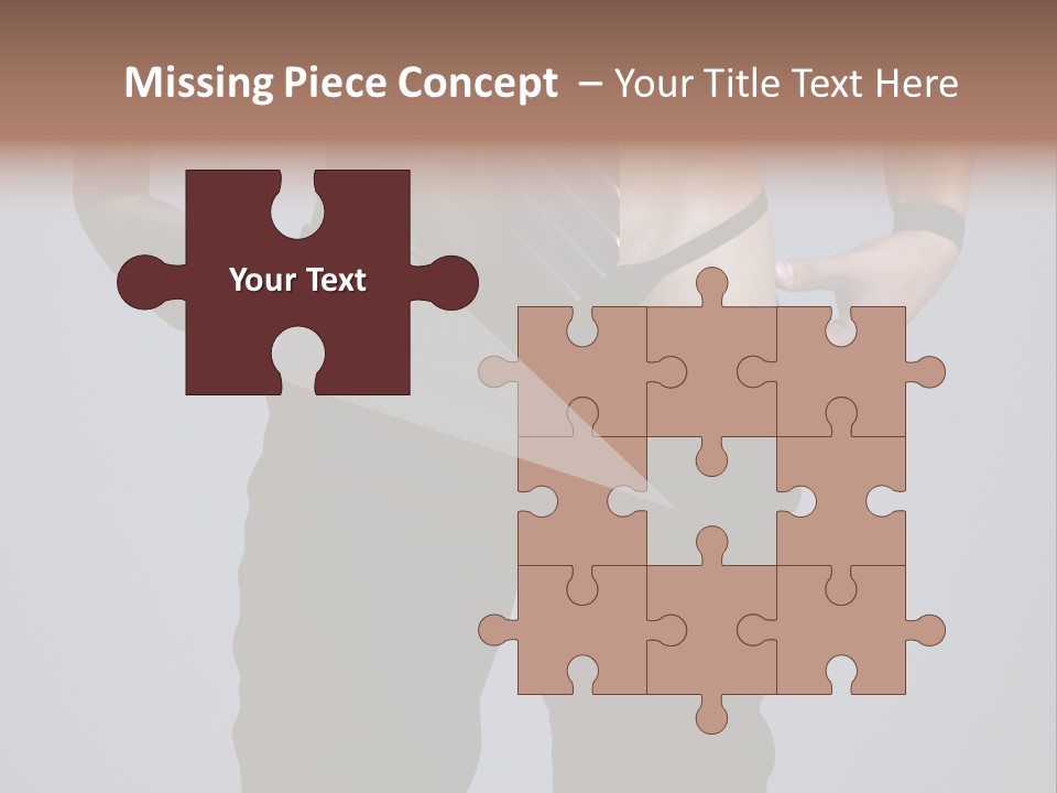 A Man Wearing A Tie With His Hands On His Hips PowerPoint Template