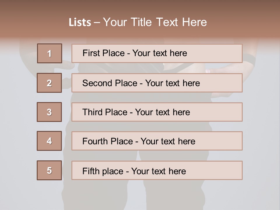 A Man Wearing A Tie With His Hands On His Hips PowerPoint Template