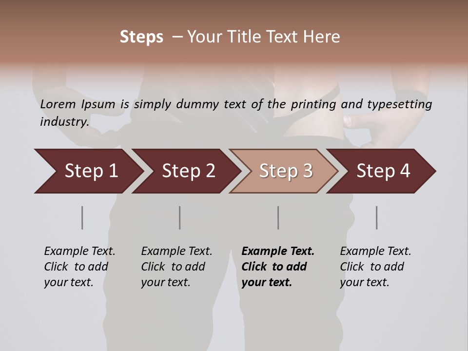 A Man Wearing A Tie With His Hands On His Hips PowerPoint Template
