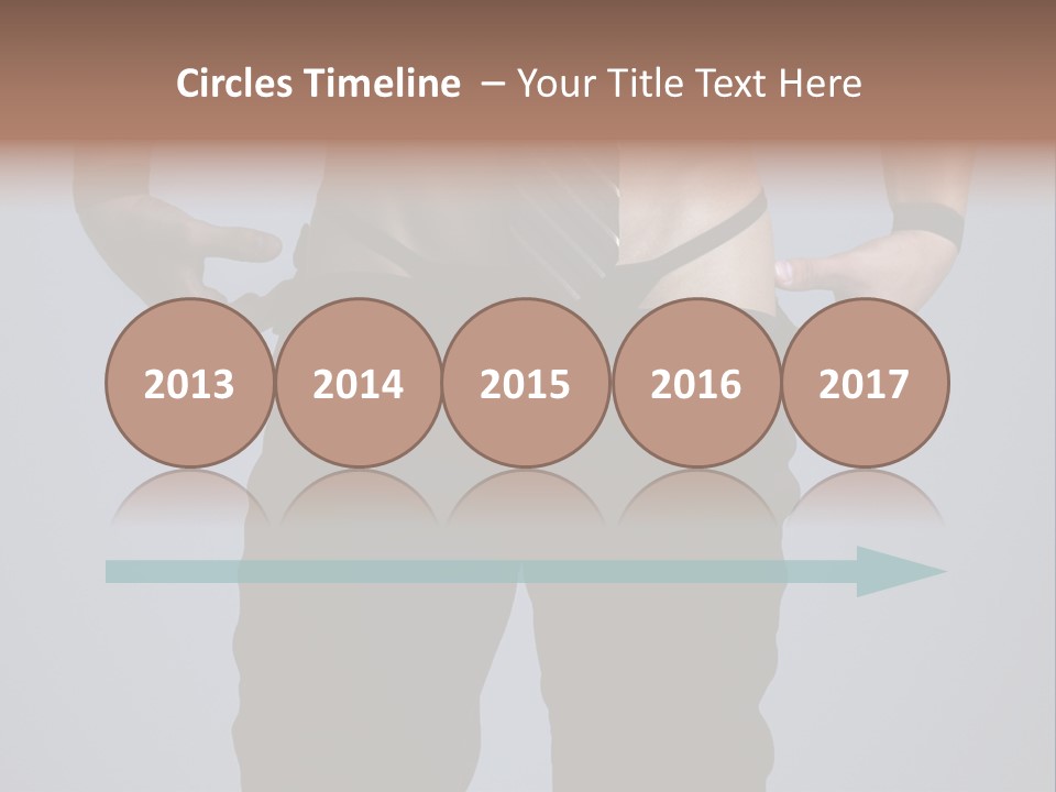 A Man Wearing A Tie With His Hands On His Hips PowerPoint Template