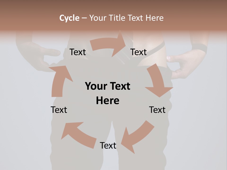 A Man Wearing A Tie With His Hands On His Hips PowerPoint Template