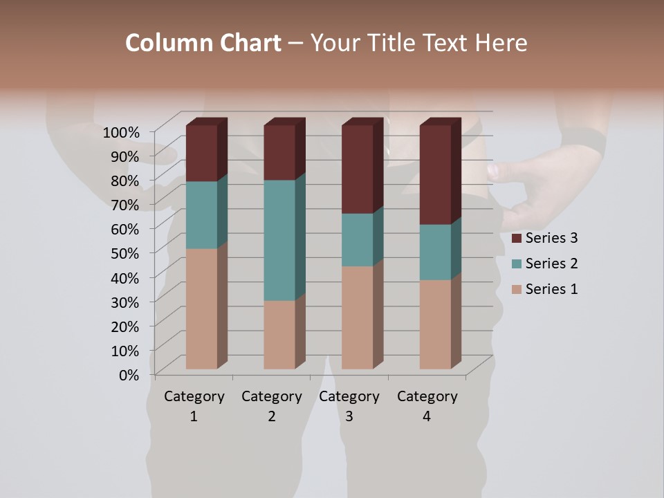 A Man Wearing A Tie With His Hands On His Hips PowerPoint Template