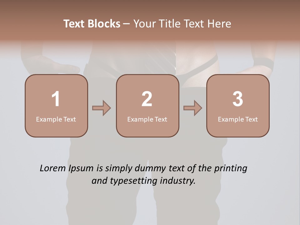 A Man Wearing A Tie With His Hands On His Hips PowerPoint Template