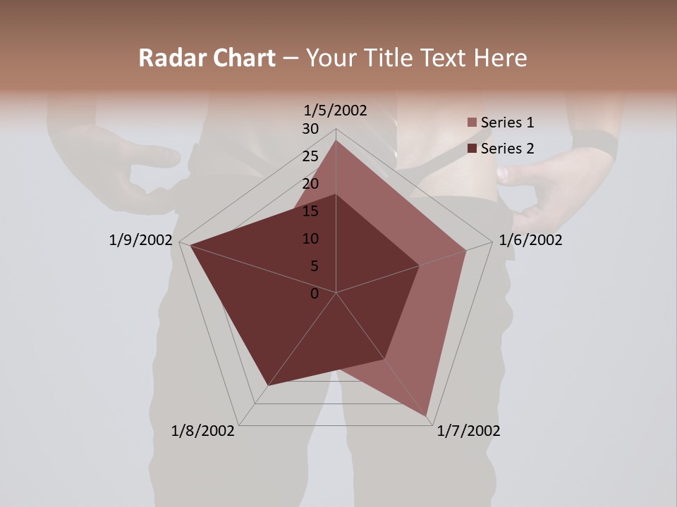 A Man Wearing A Tie With His Hands On His Hips PowerPoint Template