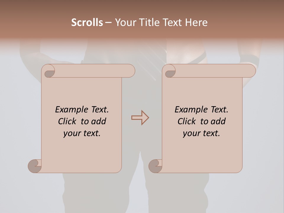 A Man Wearing A Tie With His Hands On His Hips PowerPoint Template