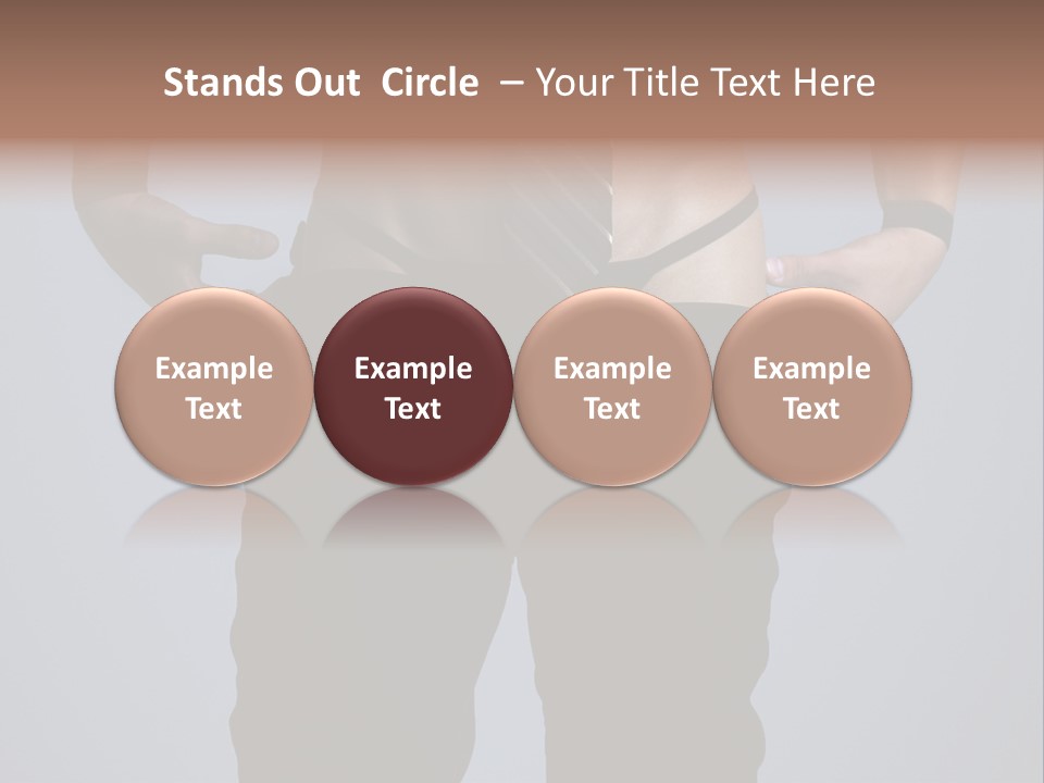 A Man Wearing A Tie With His Hands On His Hips PowerPoint Template