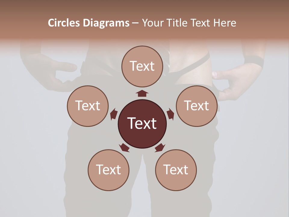 A Man Wearing A Tie With His Hands On His Hips PowerPoint Template