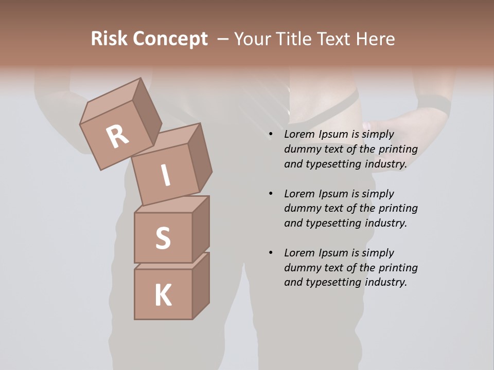 A Man Wearing A Tie With His Hands On His Hips PowerPoint Template