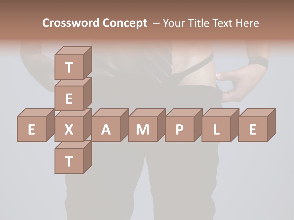 A Man Wearing A Tie With His Hands On His Hips PowerPoint Template