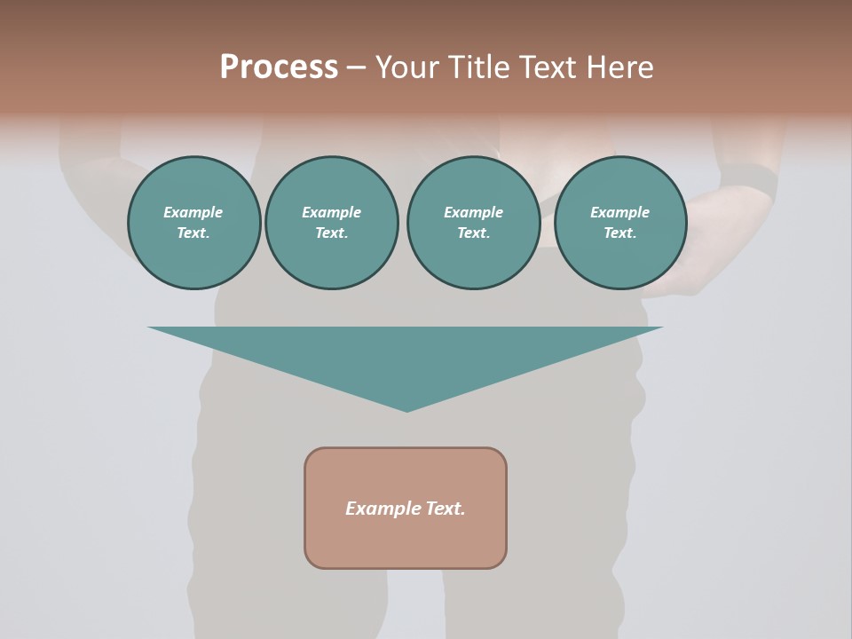 A Man Wearing A Tie With His Hands On His Hips PowerPoint Template