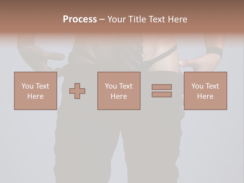 A Man Wearing A Tie With His Hands On His Hips PowerPoint Template