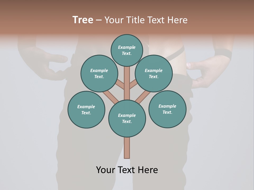 A Man Wearing A Tie With His Hands On His Hips PowerPoint Template