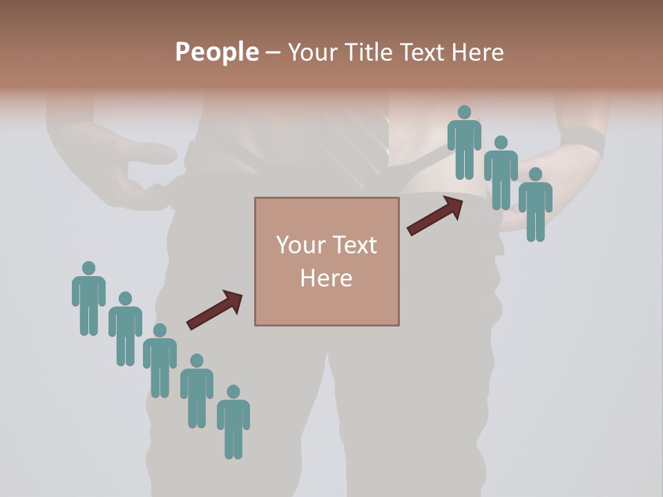 A Man Wearing A Tie With His Hands On His Hips PowerPoint Template