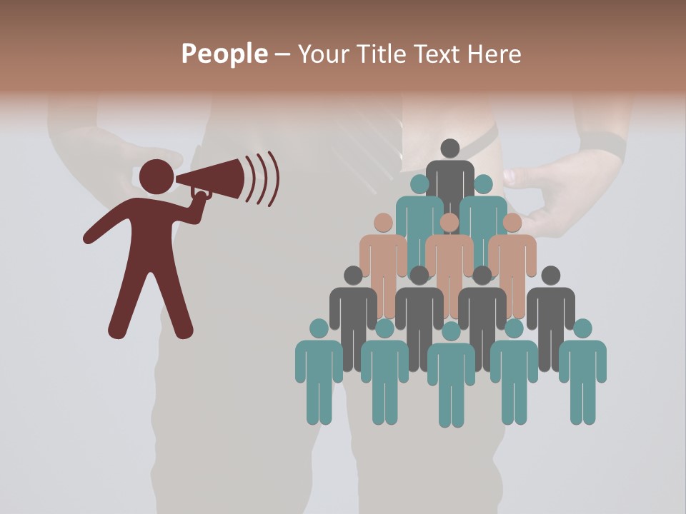 A Man Wearing A Tie With His Hands On His Hips PowerPoint Template