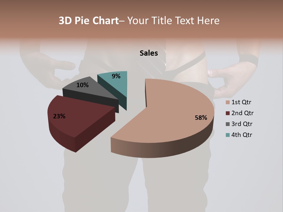 A Man Wearing A Tie With His Hands On His Hips PowerPoint Template
