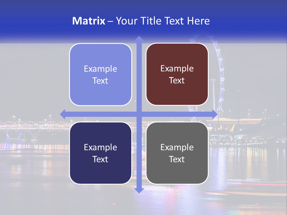 A Large Ferris Wheel In The Middle Of A Body Of Water PowerPoint Template