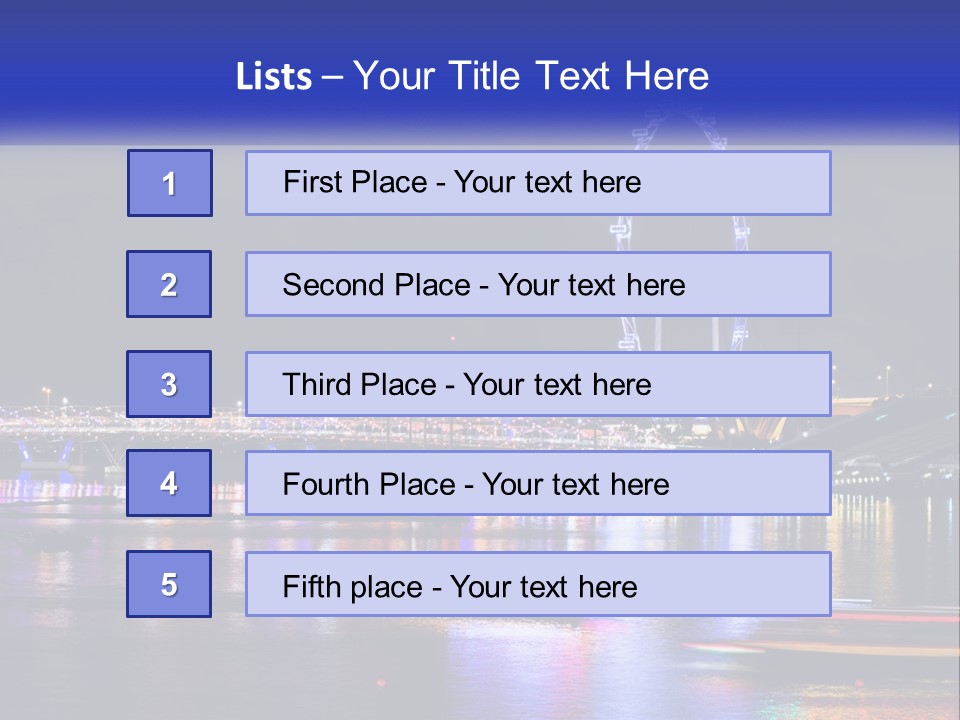 A Large Ferris Wheel In The Middle Of A Body Of Water PowerPoint Template