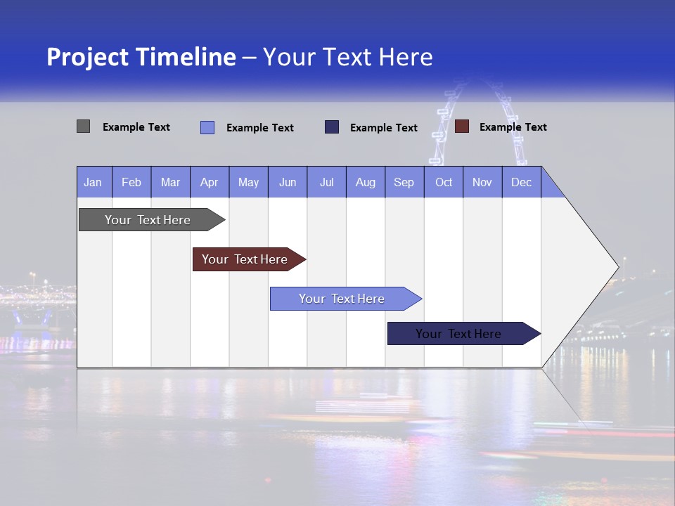 A Large Ferris Wheel In The Middle Of A Body Of Water PowerPoint Template