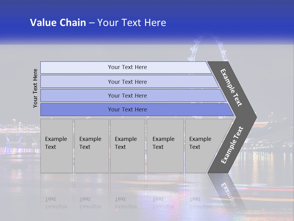 A Large Ferris Wheel In The Middle Of A Body Of Water PowerPoint Template