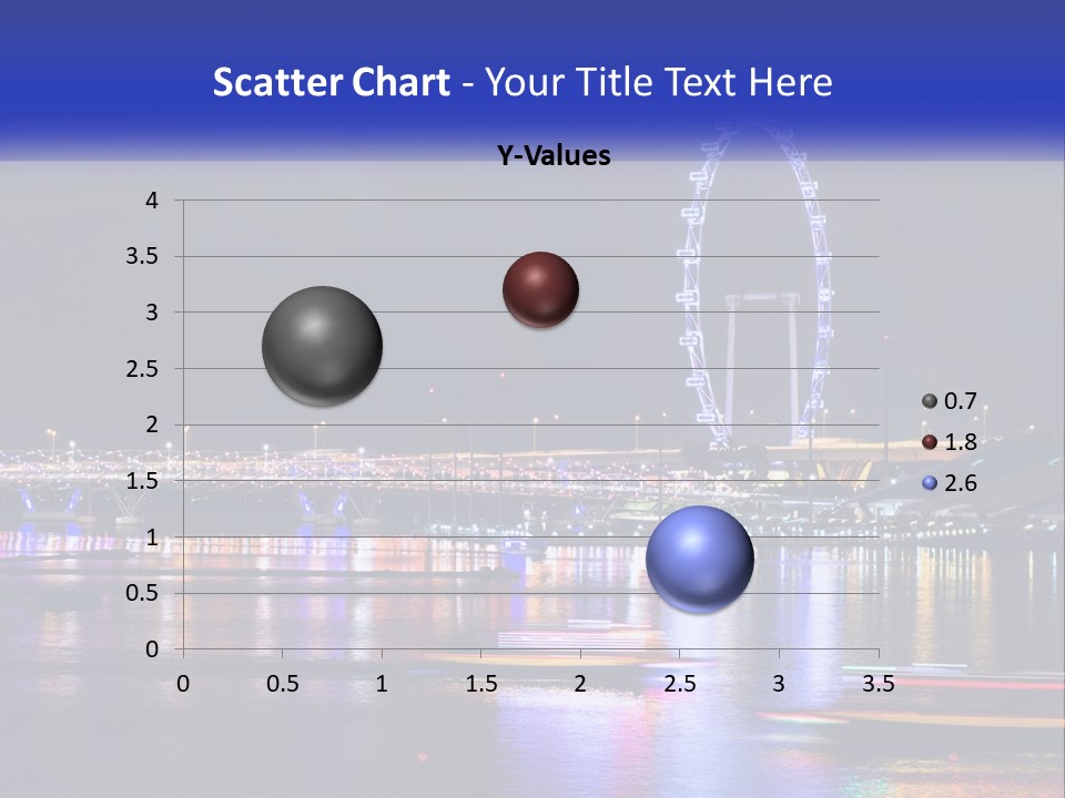 A Large Ferris Wheel In The Middle Of A Body Of Water PowerPoint Template