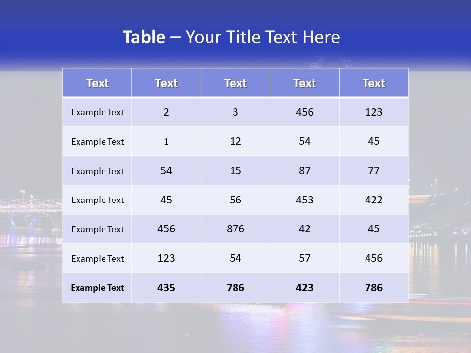 A Large Ferris Wheel In The Middle Of A Body Of Water PowerPoint Template