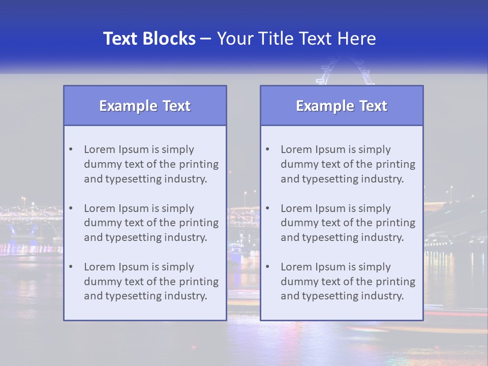 A Large Ferris Wheel In The Middle Of A Body Of Water PowerPoint Template