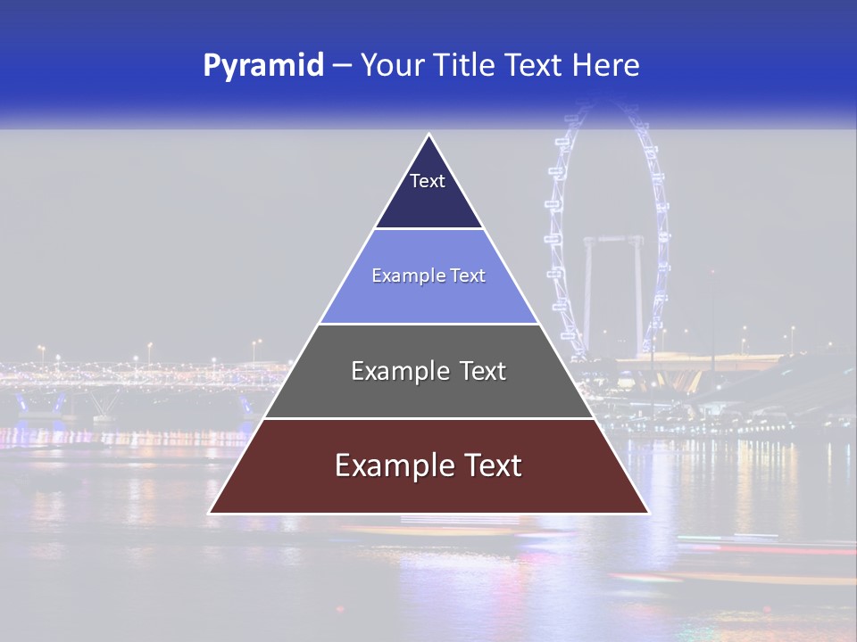 A Large Ferris Wheel In The Middle Of A Body Of Water PowerPoint Template