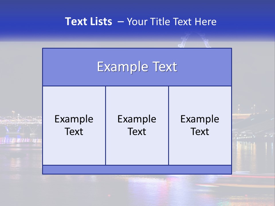 A Large Ferris Wheel In The Middle Of A Body Of Water PowerPoint Template