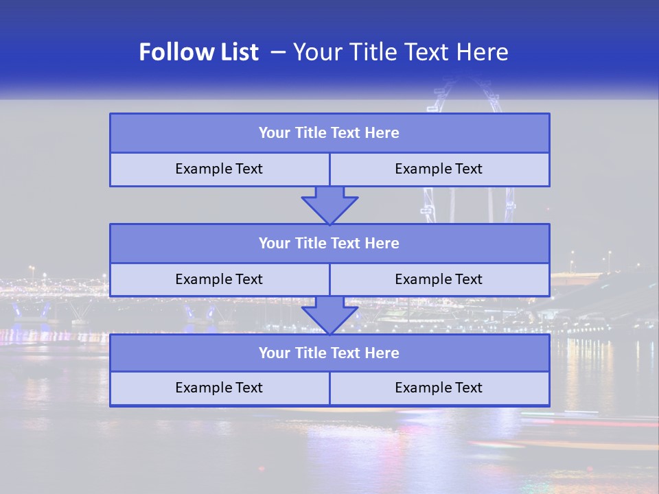 A Large Ferris Wheel In The Middle Of A Body Of Water PowerPoint Template
