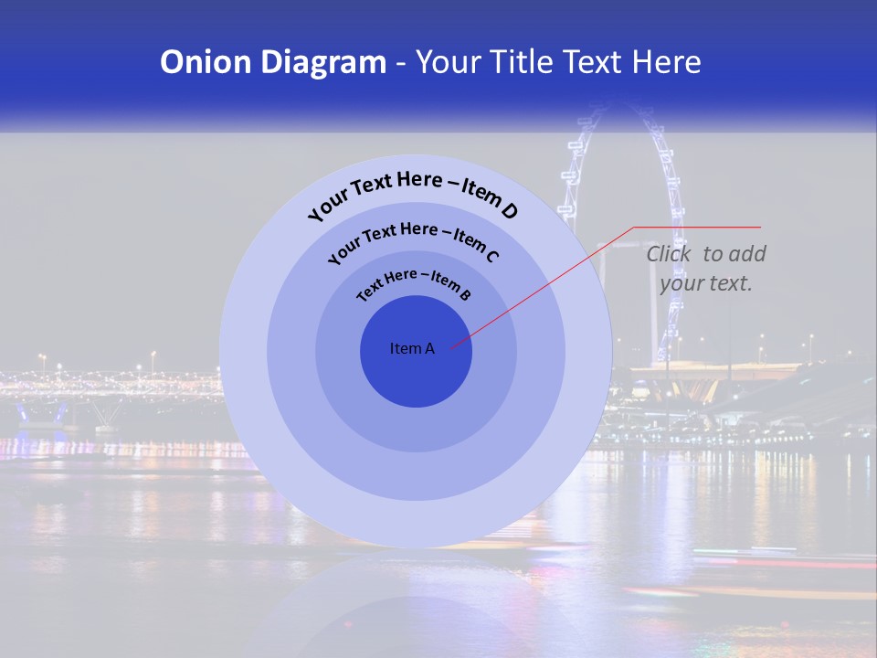 A Large Ferris Wheel In The Middle Of A Body Of Water PowerPoint Template