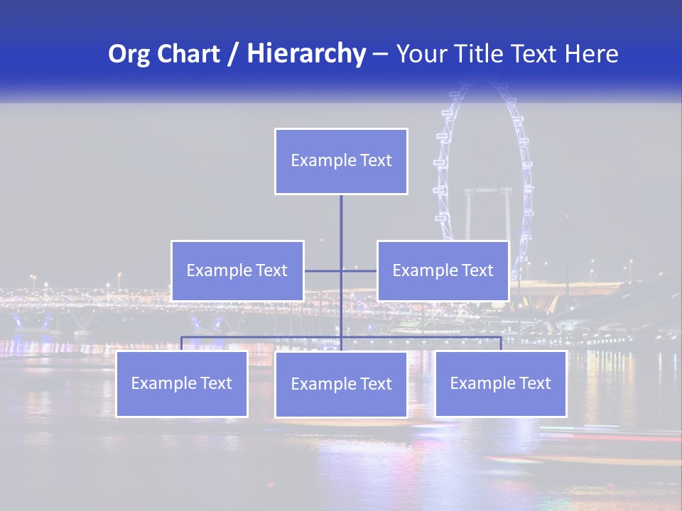 A Large Ferris Wheel In The Middle Of A Body Of Water PowerPoint Template