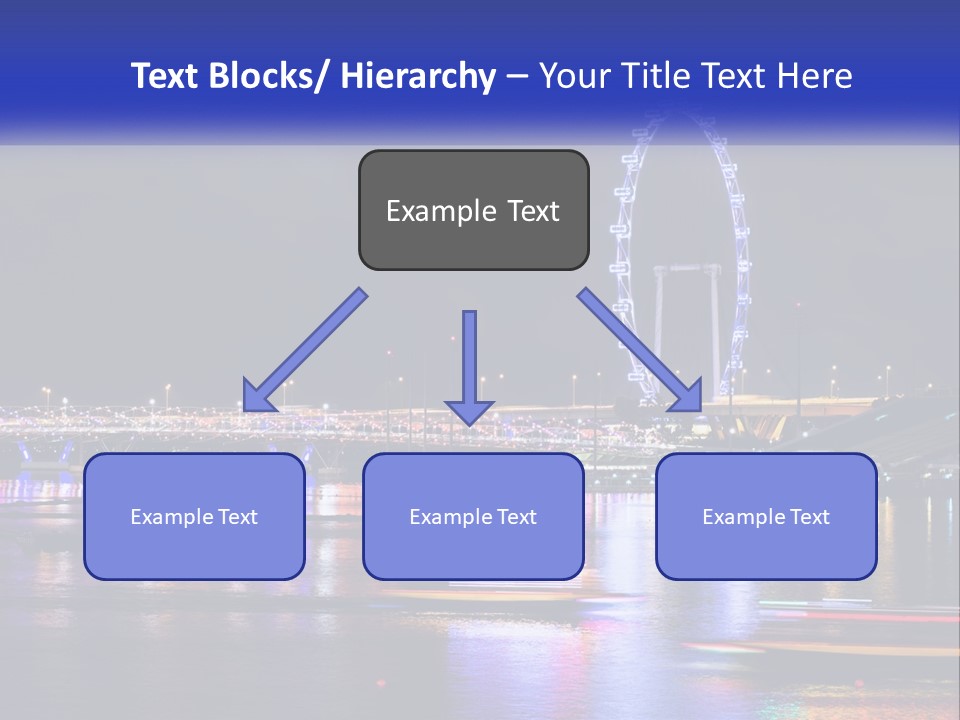 A Large Ferris Wheel In The Middle Of A Body Of Water PowerPoint Template