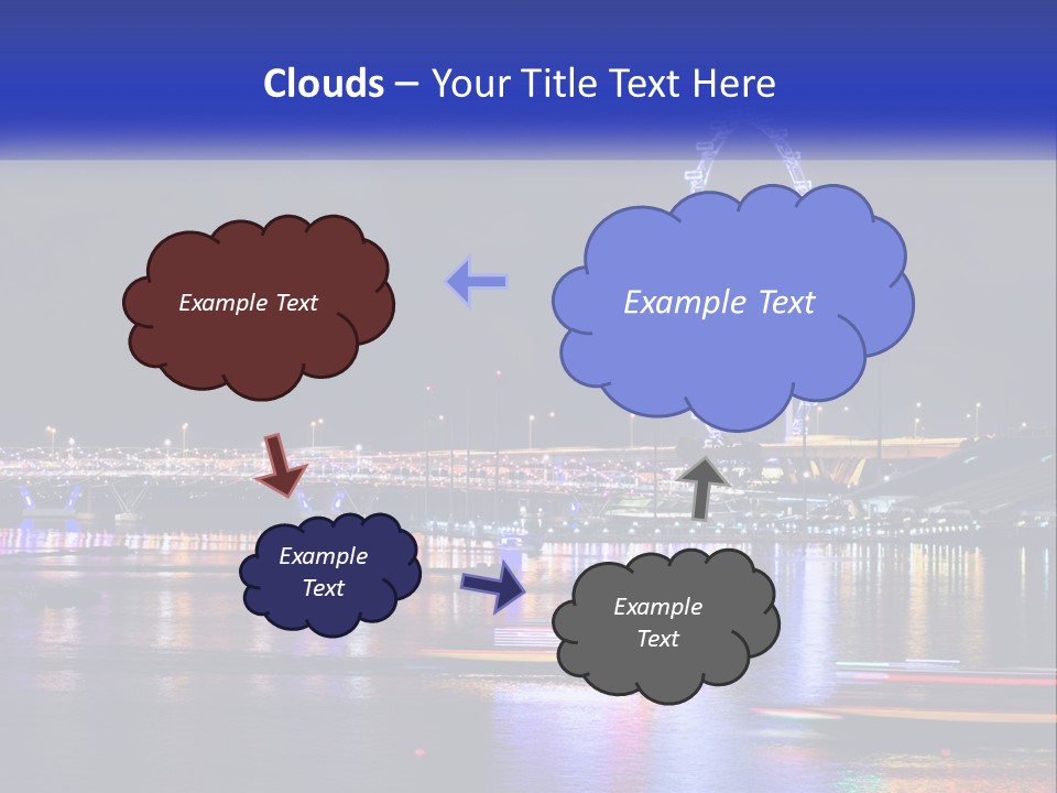 A Large Ferris Wheel In The Middle Of A Body Of Water PowerPoint Template