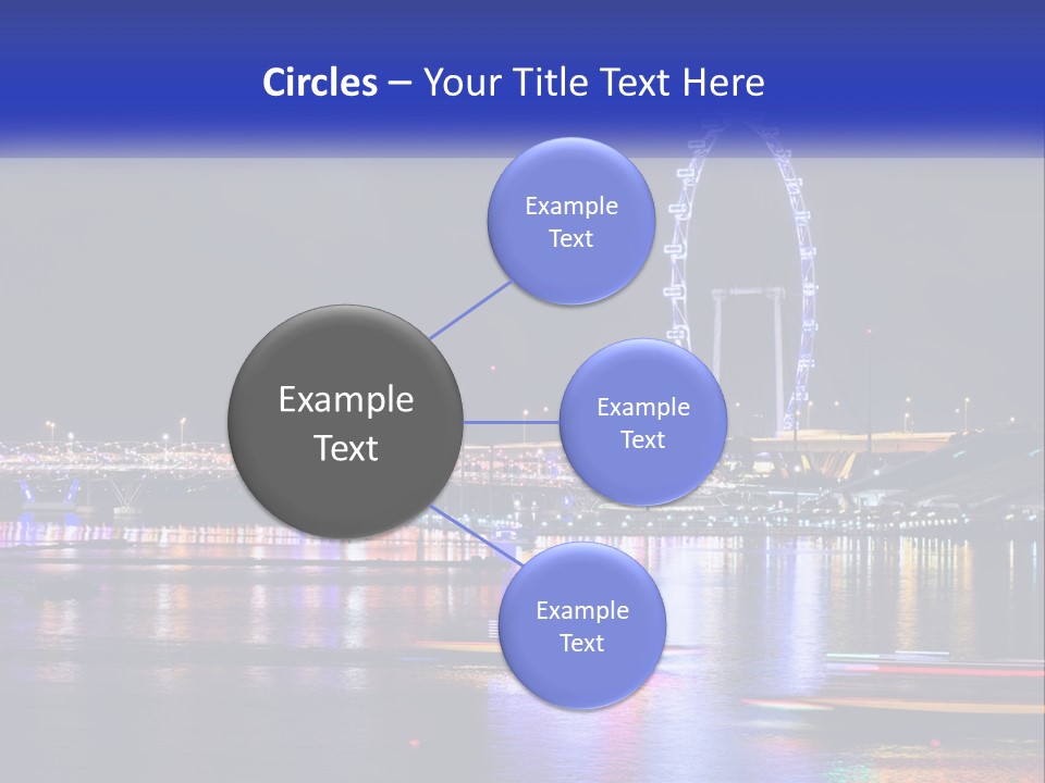 A Large Ferris Wheel In The Middle Of A Body Of Water PowerPoint Template