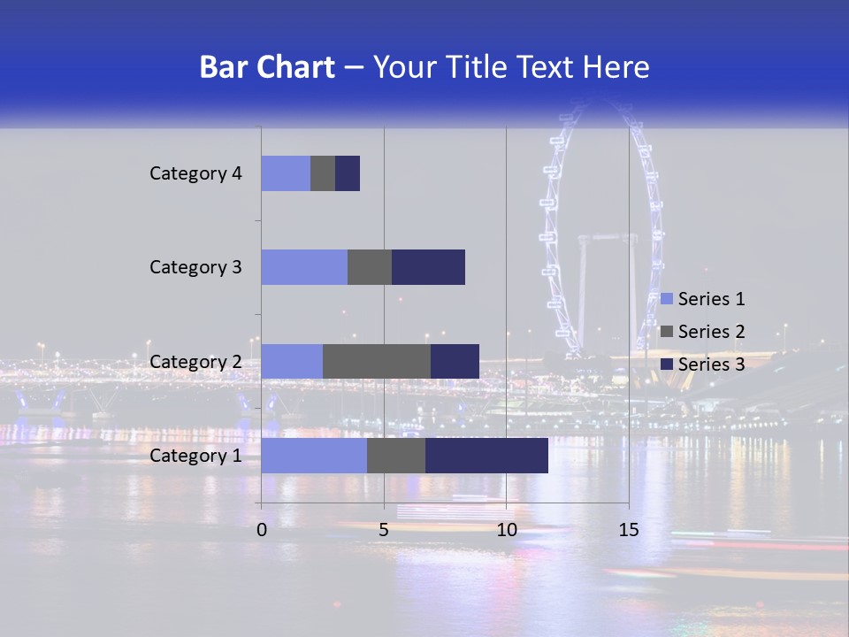A Large Ferris Wheel In The Middle Of A Body Of Water PowerPoint Template