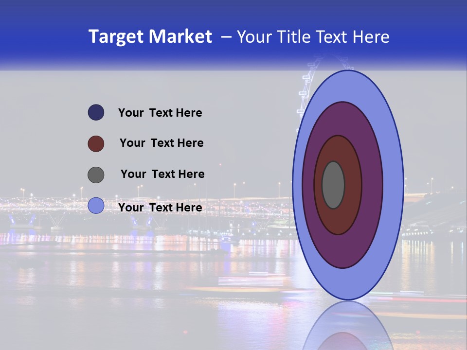 A Large Ferris Wheel In The Middle Of A Body Of Water PowerPoint Template