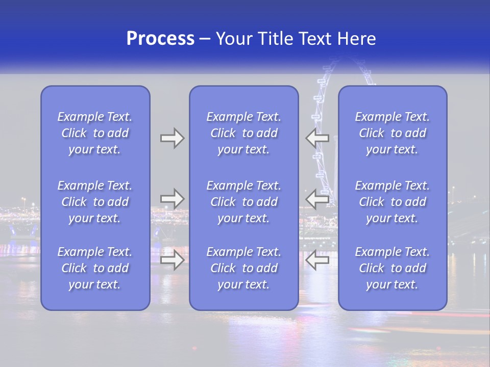 A Large Ferris Wheel In The Middle Of A Body Of Water PowerPoint Template