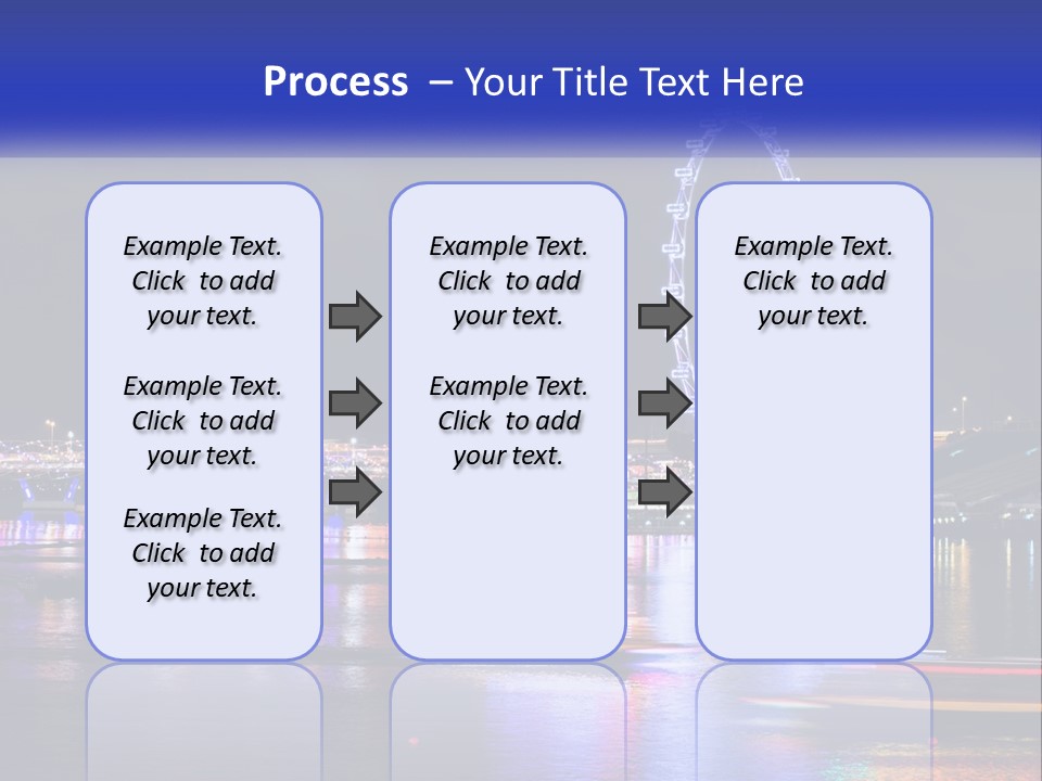 A Large Ferris Wheel In The Middle Of A Body Of Water PowerPoint Template