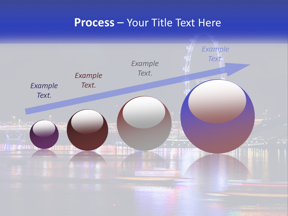 A Large Ferris Wheel In The Middle Of A Body Of Water PowerPoint Template