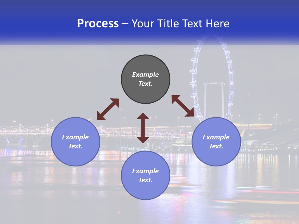 A Large Ferris Wheel In The Middle Of A Body Of Water PowerPoint Template