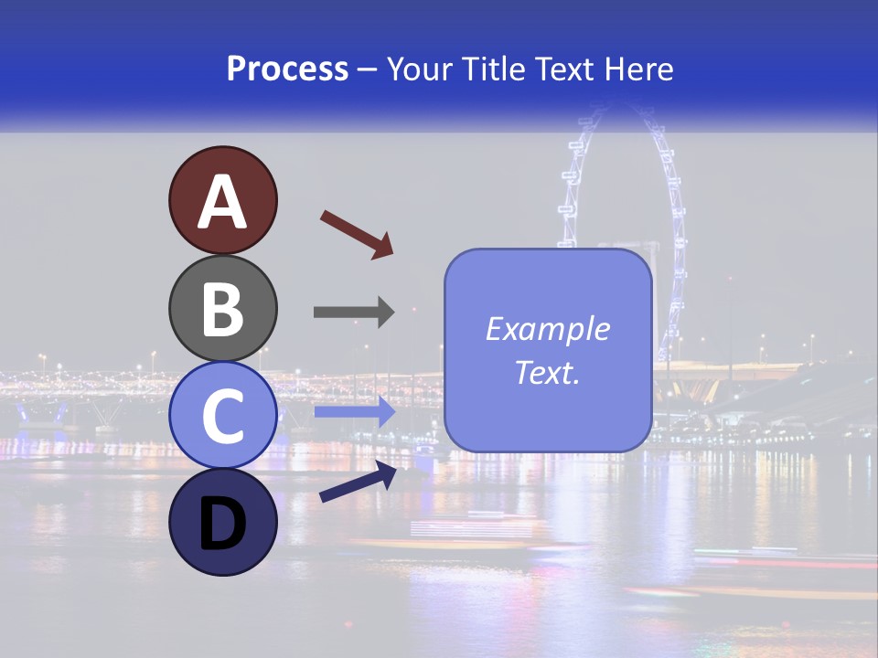 A Large Ferris Wheel In The Middle Of A Body Of Water PowerPoint Template