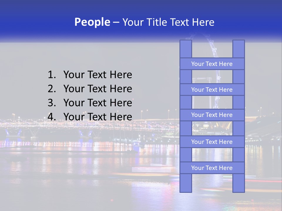 A Large Ferris Wheel In The Middle Of A Body Of Water PowerPoint Template