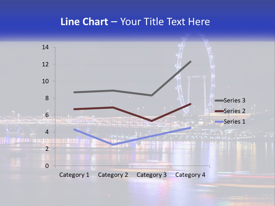 A Large Ferris Wheel In The Middle Of A Body Of Water PowerPoint Template