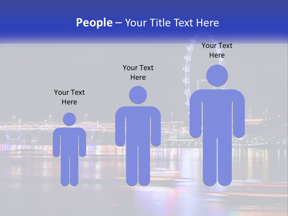 A Large Ferris Wheel In The Middle Of A Body Of Water PowerPoint Template