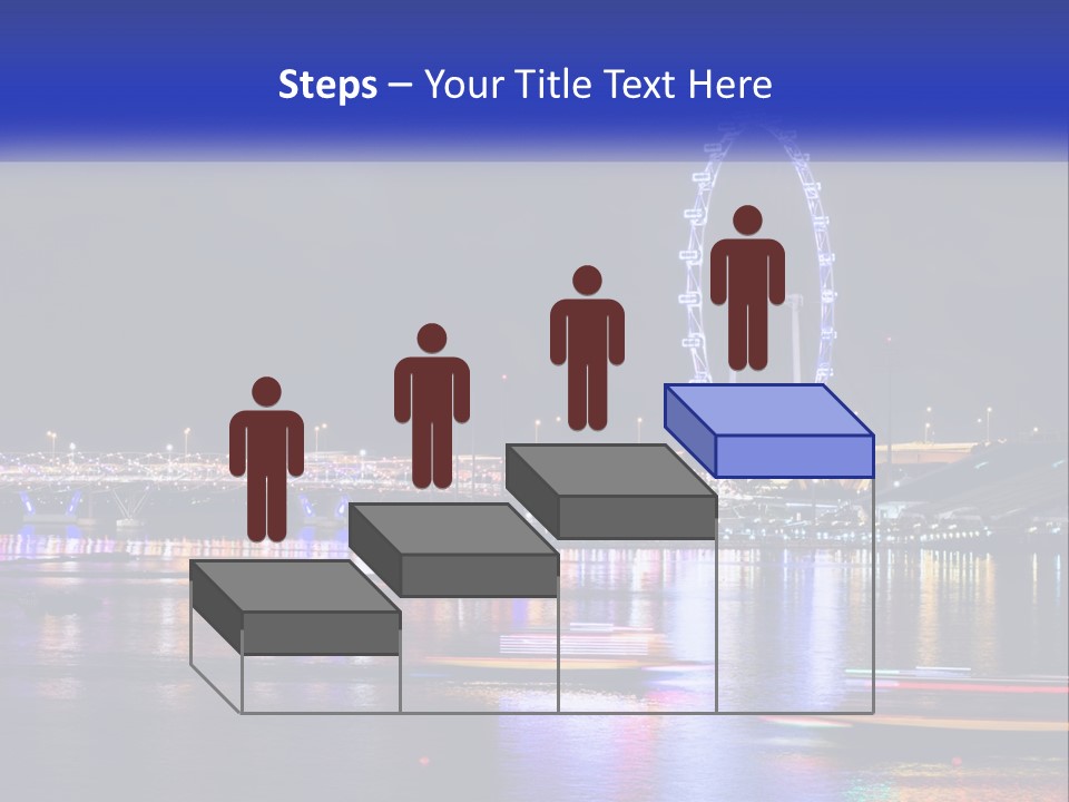 A Large Ferris Wheel In The Middle Of A Body Of Water PowerPoint Template